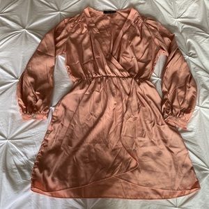 Peach mini dress